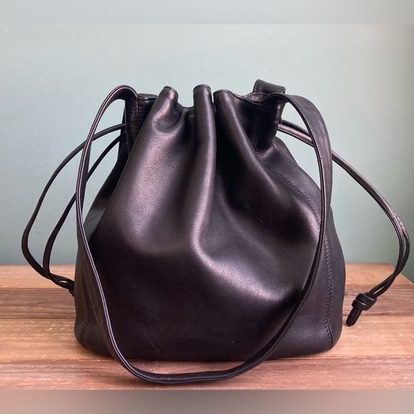 Vintage Coach Lexington Drawstring Leather Bag Italy - Picture 13 of 13